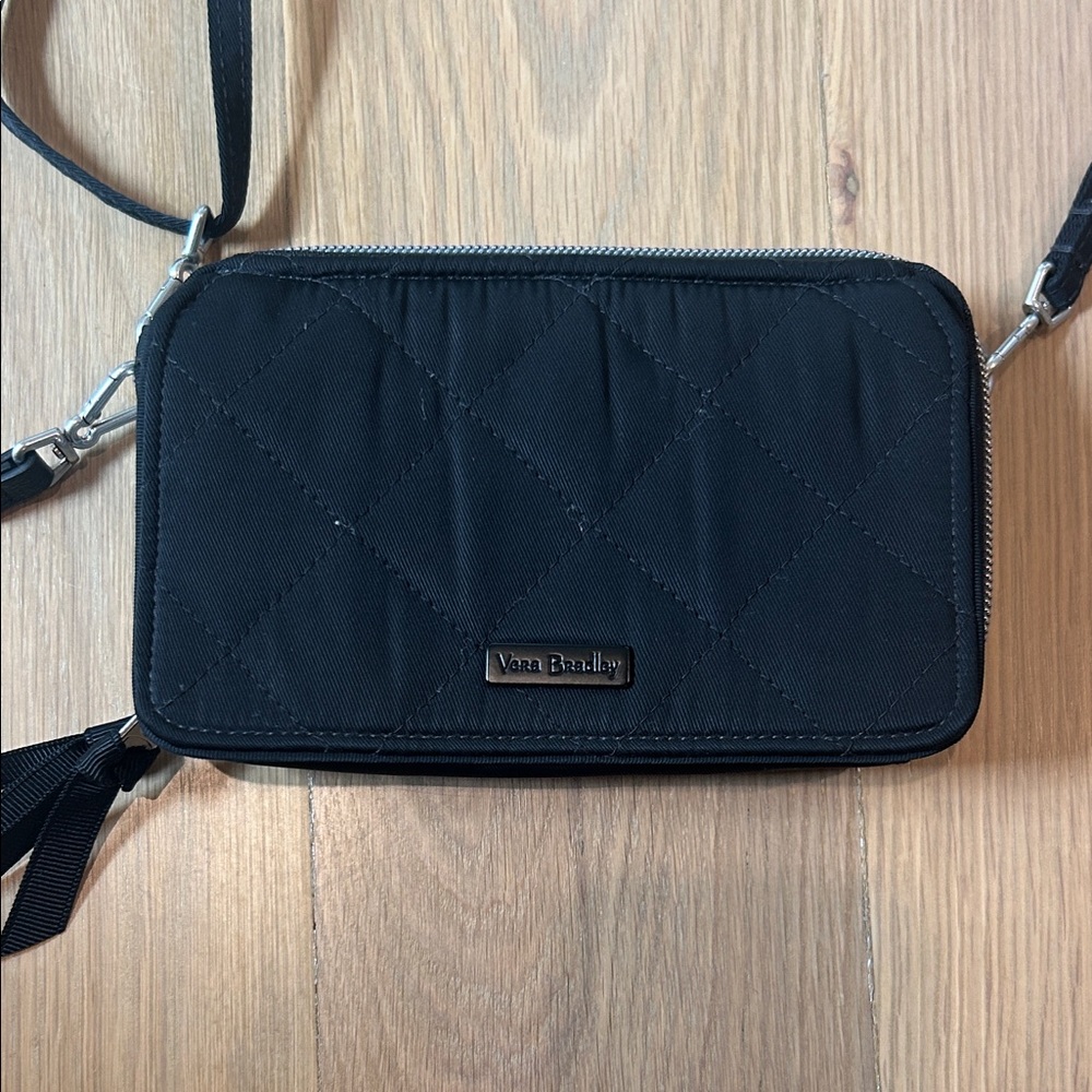 Vera Bradley Quilted Black Crossbody Bag